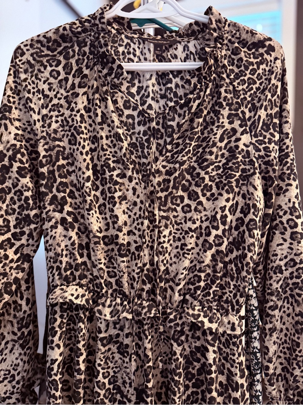 Banana Republic | Leopard Print Midi to Maxi Dress | 6 - Picture 5 of 6